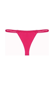 İpli Bantlı String Tek Bikini Alt Fuşya İpli Bantlı String Tek Bikini Alt Fuşya