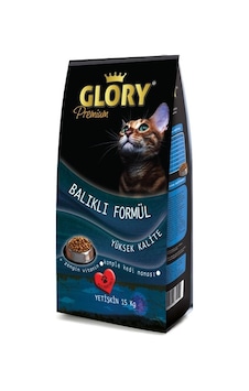 Glory Premium Balıklı Yetişkin Kedi Maması 15 KG