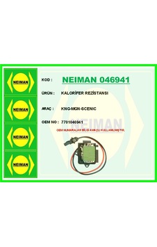 Neıman 046941 Kalorifer Rezistansı Kangoo-megane-scenıc 7701046941 -