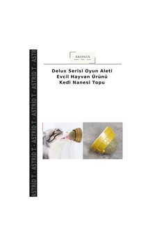 Delux Serisi Oyun Aleti Evcil Hayvan Ürünü Kedi Nanesi Topu