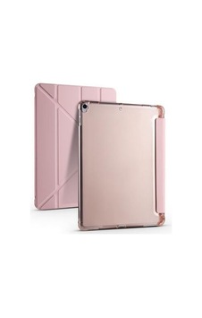 Aksesuarcim Apple iPad Uyumlu Pro 10.5 7. İle Uyumlu Kılıf Silikon Yumuşak Kalem Bölmeli Esnek 4 Farklı Stand Olabilen Tablet Kılıfı Rose Gold Sku: Zeusb0fhj6brd8 Arka Kapak