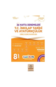 Okyanus Lgs 8. Sınıf Classmate İnkılap Tarihi 36 Hafta Deneme + Telefon Standı Okyanus Lgs 8. Sınıf Classmate İnkılap Tarihi 36 Hafta Deneme + Telefon Standı