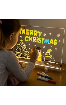Eğitim ,reklam , Sunum , Öğrenci Yazı Yazma Vb. Çok Amaçlı Led Işıklı Yazı Tahtası 20x30 Beyaz