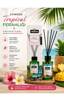 Niamo Tropikal Kokulu Çubuklu Oda Kokusu 110 Ml Niamo Tropikal Kokulu Çubuklu Oda Kokusu 110 Ml