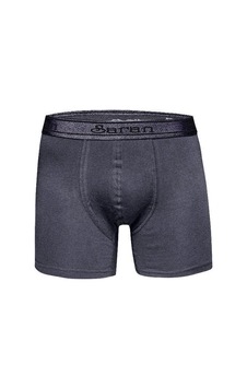 Saran Erkek Likralı Pamuklu Boxer 3103 - 10 Adet Füme
