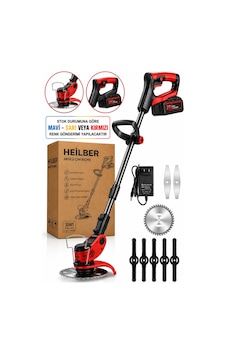 Heilber Ba0115362 21v Akülü Çim Biçme Ve Kenar Kesme Makinesi 3'ü 1 Arada Yabani Ot Temizleme, Teleskopik Heilber Ba0115362 21v Akülü Çim Biçme Ve Kenar Kesme Makinesi 3'ü 1 Arada Yabani Ot Temizleme, Teleskopik