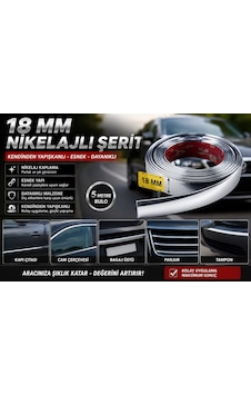 Seat Ronda 18 Mm Nikelaj Şerit 5 Metre Yapışkanlı Seat Ronda 18 Mm Nikelaj Şerit 5 Metre Yapışkanlı