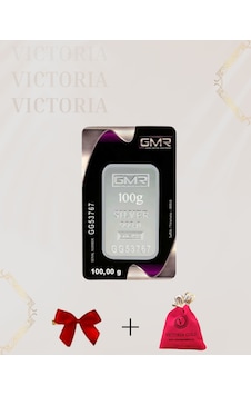Vıctorıa Gold Sertifikalı 100 Gr Külçe Gümüş 999 Ayar Vıctorıa Gold Sertifikalı 100 Gr Külçe Gümüş 999 Ayar