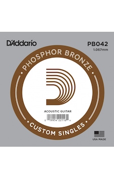 Daddario Pb042 Phosphor Bronze Akustik Tek Tel La Daddario Pb042 Phosphor Bronze Akustik Tek Tel La