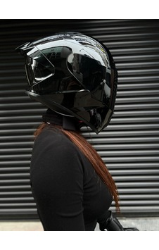 Rivox R2 Gloss Black Motosiklet Kask Siyah Rivox R2 Gloss Black Motosiklet Kask Siyah