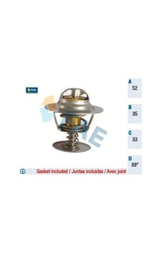 Termostat 88 Escort Focus Mondeo Connect 1.8d-1.8tdcı 89 07 Transıt 2.5d Fae 1634617