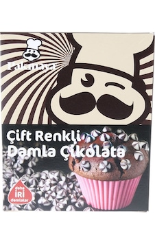 Pakmaya Çift Renkli Damla Çikolata 70 G