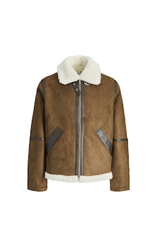 Jack & Jones Cole Aviator Erkek Mont Pilot Stil Kaban Kahverengi Jack & Jones Cole Aviator Erkek Mont Pilot Stil Kaban Kahverengi