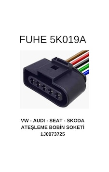 Volkswagen - Audi̇ - Seat - Skoda Ateşleme Bobi̇n Soketi̇ 5 kablolu 1j0973725 Volkswagen - Audi̇ - Seat - Skoda Ateşleme Bobi̇n Soketi̇ 5 kablolu 1j0973725
