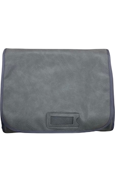 Deri Kumaş Gri Renk 84 / 28 Cm Bileklik Sergileme Seyahat Çantası