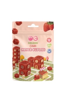 Og Natural Organik Çilekli Meyve Küpleri 30gr Og Natural Organik Çilekli Meyve Küpleri 30gr