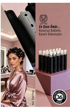 Saç Bigudisi - 36'lı Saç Bukle Şekillendirme Seti - Lastikli - Ömürlük Şekillendirme Saç Bigudisi - 36'lı Saç Bukle Şekillendirme Seti - Lastikli - Ömürlük Şekillendirme