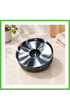 Vaveni Tekli Büyük Üstü Kapalı Metal Küllük Arz Vaveni Tekli Büyük Üstü Kapalı Metal Küllük Arz
