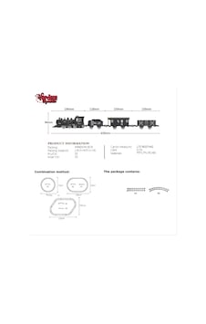 Ff-1603c-4c Işıklı Ve Sesli Buharlı Tren Seti -vrd Çok Renkli