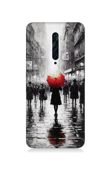 Oppo Reno 2z Uyumlu Kırmızı Şemsiyeli Yalnızlık Desenli Silikon Kılıf Çok Renkli Oppo Reno 2z Uyumlu Kırmızı Şemsiyeli Yalnızlık Desenli Silikon Kılıf Çok Renkli