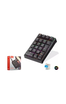 Nodar Qs500 Kablolu Numerik Mekanik Klavye 21 Tuşlu Rgb Siyah
