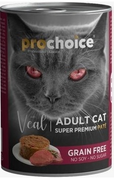 Prochoice Dana Etli Tahılsız Ezme Yetişkin Kedi Konservesi 400 Gr Prochoice Dana Etli Tahılsız Ezme Yetişkin Kedi Konservesi 400 Gr