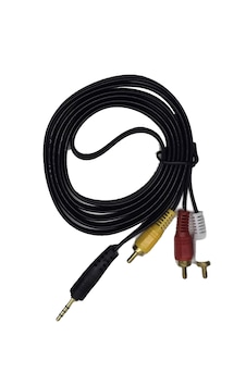 1.5 Metre 3 Rca To Aux Kablo - 3.5 Mm Video Ses Aktarım Kablosu Tv Ve Uydu Alıcı Bağlantı Kablosu 1.5 Metre 3 Rca To Aux Kablo - 3.5 Mm Video Ses Aktarım Kablosu Tv Ve Uydu Alıcı Bağlantı Kablosu
