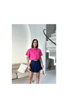Voxx Crop Gömlek Fuşya Fuşya Voxx Crop Gömlek Fuşya Fuşya
