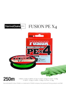 Naniwaosakashi Fusion 4x 250mt 0,13mm Mantis Green - Naniwaosakashi Fusion 4x 250mt 0,13mm Mantis Green -
