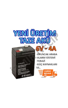 Alarm Paneli Aküsü 6 Volt 4 Amper Sağlam Taze Akü Alarm Paneli Aküsü 6 Volt 4 Amper Sağlam Taze Akü