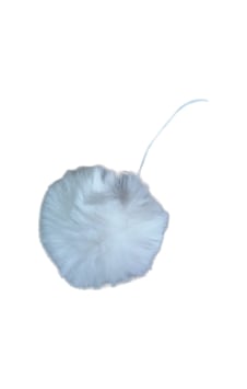 Şapka Ponponu Beyaz