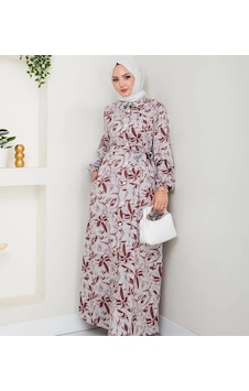 Nevayla Moda Yeni Sezon Kahverengi Elbise Kahverengi Nevayla Moda Yeni Sezon Kahverengi Elbise Kahverengi