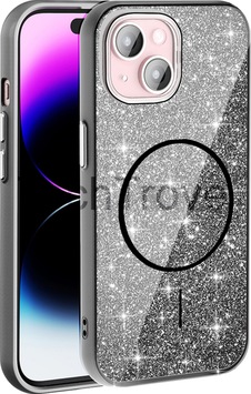 Apple Uyumlu iPhone 15 Kılıf Magsafe Şarj Özellikli Parlayan Simli A Kalite Şık Kapak Apple Uyumlu iPhone 15 Kılıf Magsafe Şarj Özellikli Parlayan Simli A Kalite Şık Kapak