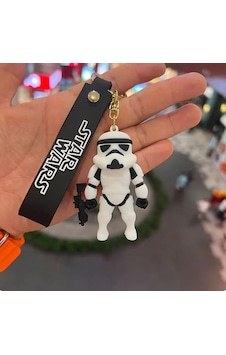Star Wars Stormtrooper Figürü Anahtarlık Aksesuar Çanta Süsü Silikon 3d Aksiyon Figürü Beyaz - Siyah Star Wars Stormtrooper Figürü Anahtarlık Aksesuar Çanta Süsü Silikon 3d Aksiyon Figürü Beyaz - Siyah