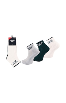 Reebok R0362anklevector3'lu Beyaz Unisex Çorap Beyaz-k Yesıl-grı