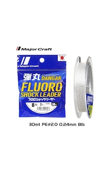 Major Craft Dangan Fc Shock Leader Dfl Pe 2.0 / 0.235mm 8lb/3.6kg 30mt Major Craft Dangan Fc Shock Leader Dfl Pe 2.0 / 0.235mm 8lb/3.6kg 30mt