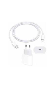 Kensa iOS Apple Uyumlu iPhone Hızlı Şarj Aleti Seti 20W Usbc+Kablo Kensa iOS Apple Uyumlu iPhone Hızlı Şarj Aleti Seti 20W Usbc+Kablo