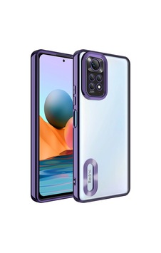 Xiaomi Redmi Note 11 Global Kılıf Kamera Korumalı Logo Gösteren Zore Omega Kapak Derin Mor Xiaomi Redmi Note 11 Global Kılıf Kamera Korumalı Logo Gösteren Zore Omega Kapak Derin Mor