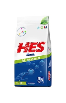 Hes Matik Toz Çamaşır Deterjanı 9kg Sık Yıkananlar 72 Yıkama