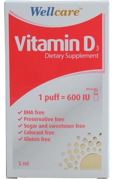 Wellcare Vitamin D3 600 Kırmızı Wellcare Vitamin D3 600 Kırmızı