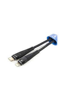 SHAZA Type-C To Lightning PD 5A 32W Örgülü Hızlı Şarj ve Data Kablosu Siyah SHAZA Type-C To Lightning PD 5A 32W Örgülü Hızlı Şarj ve Data Kablosu Siyah