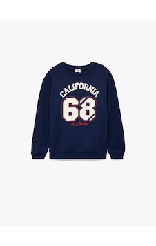 Koton Erkek Çocuk Uzun Kollu Bisiklet Yaka Baskılı Şardonlu Sweatshirt Lacivert Koton Erkek Çocuk Uzun Kollu Bisiklet Yaka Baskılı Şardonlu Sweatshirt Lacivert