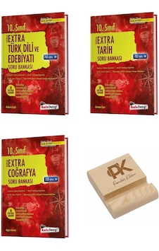 Kafadengi 10. Sınıf Maarif Ekstra Edebiyat Tarih Ve Coğrafya Soru Bankası 3lü Set + Telefon Standı