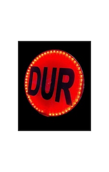 Dur Levhası Ledli Uyarı Tabelası Stop İkaz Levhası Onkar Otk-24363