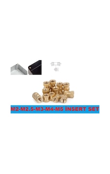Insert Çakma Somun M2-M2.5-M3-M4-M5 50 Adet Set Insert Çakma Somun M2-M2.5-M3-M4-M5 50 Adet Set