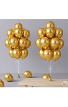 Metalik Altın Balon 20 Adet 11" 28cm Parti Ve Doğum Günü Balonu Metalik Altın Metalik Altın Balon 20 Adet 11" 28cm Parti Ve Doğum Günü Balonu Metalik Altın
