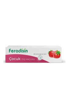 Feradisin Çilek Özlü Doğal Çocuk Diş Macunu