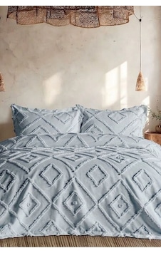 Iskandinav Gri Çift Kişilik Yatak Örtüsü 240 X 260 Cm Ve 2 Adet Yastık Iskandinav Gri Çift Kişilik Yatak Örtüsü 240 X 260 Cm Ve 2 Adet Yastık