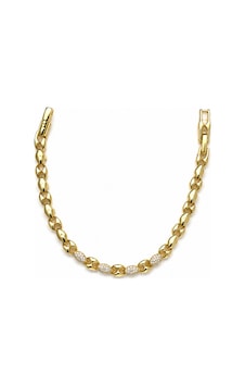 Balenbi Jewelry 14k Gold Renk Zirkon Taş Detaylı Zincir Desenli Kararmaz Çelik Kadın Bileklik 1190 Altın Balenbi Jewelry 14k Gold Renk Zirkon Taş Detaylı Zincir Desenli Kararmaz Çelik Kadın Bileklik 1190 Altın