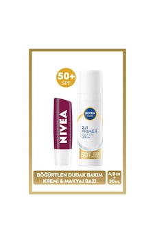 Sun Spf50 Primer Nemlendirici Makyaj Bazı 30ml Ve Böğürtlen Nemlendirici Dudak Kremi Ve Parlatıcısı Sun Spf50 Primer Nemlendirici Makyaj Bazı 30ml Ve Böğürtlen Nemlendirici Dudak Kremi Ve Parlatıcısı